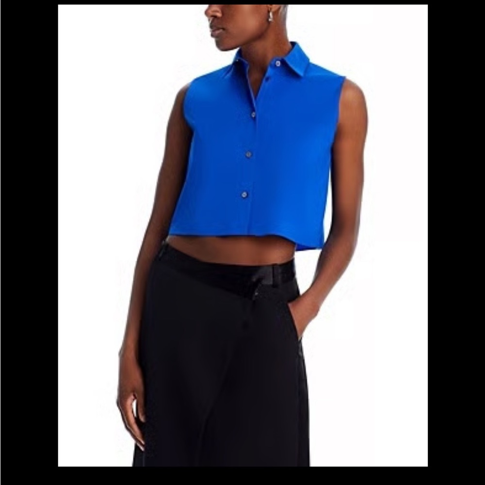 Blue Sleeveless Women's Top